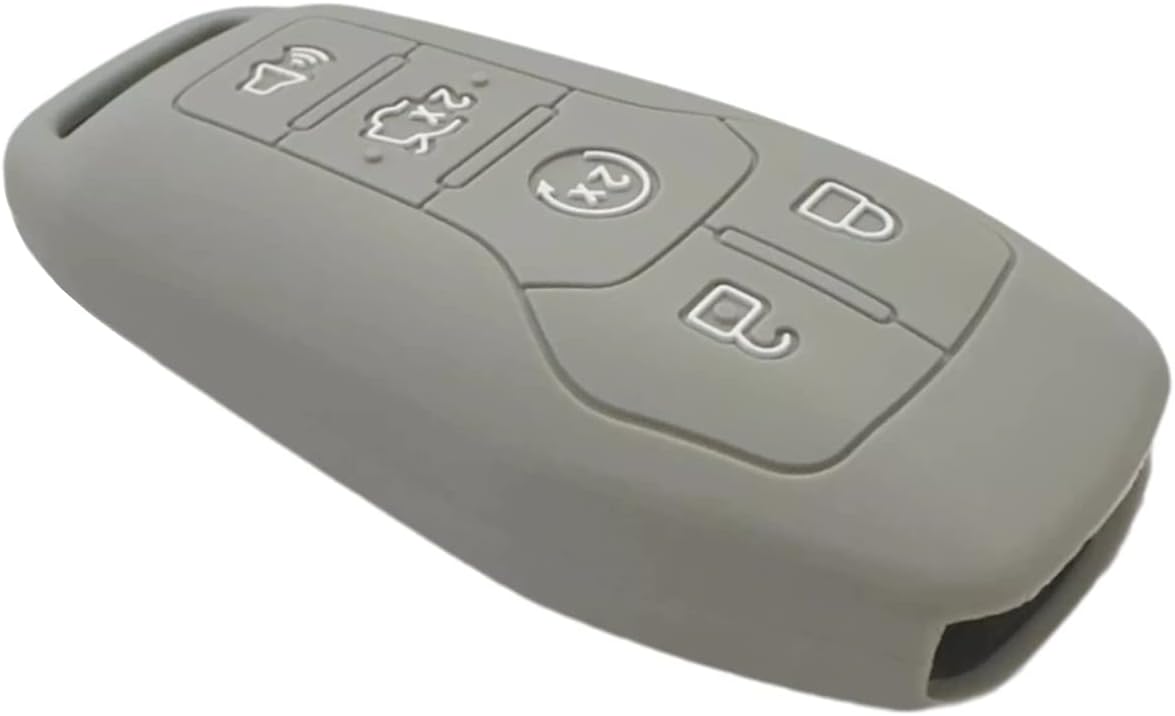 Funda de goma de silicona para llavero compatible con Ford Edge Explorer F-150 F-250 Super Duty F-350 Super Duty Fusion Mustang Lincoln MKX