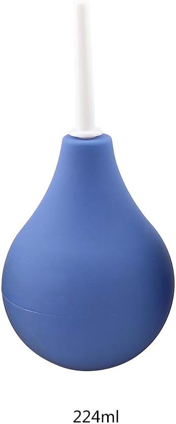 Jeringa rectal de silicona Clean Stream Anal Enema Douche Colon Enemator Limpiador Vaginal Azul 3.0 fl oz