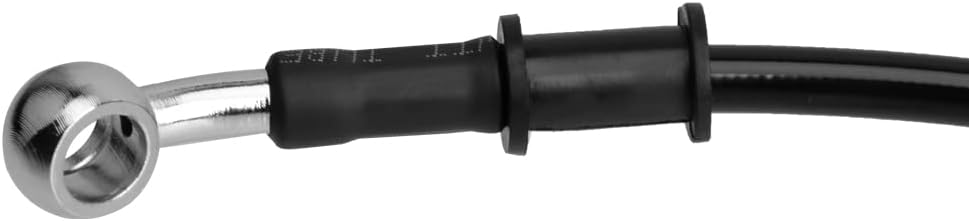Línea de freno de motocicleta, tubo de aceite de embrague hidráulico universal de 15.75 pulgadas, accesorios trenzados de acero inoxidable para