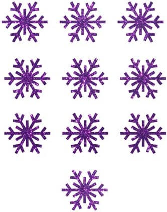 10 mini calcomanías de copo de nieve para planchar  Copos de nieve de vinilo de 1 x 1 pulgada  manualidades de Navidad  Calcomanías de vinilo