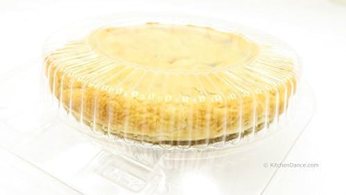 DFI KitchenDance – Contenedor transparente de plástico transparente de 5 pulgadas para tartas y tartas, perfecto para almacenar, servir y mostrar