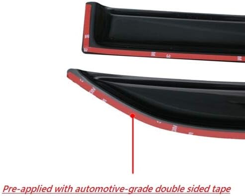 Deflectores de visera de ventana lateral con cinta adhesiva para Kia Optima K5 Lx S Ex Sx Special Premium Smoke Tinted Rain Guard 2017 2018 2019