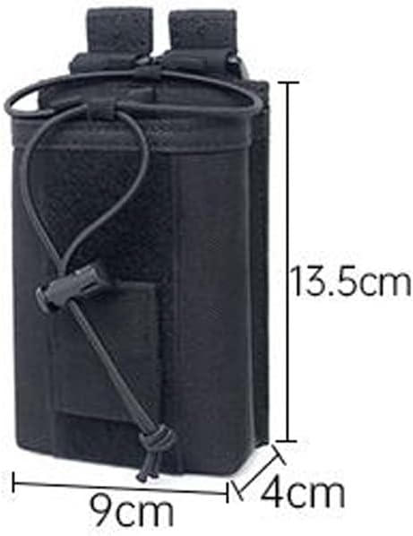 HIGH FLYING Funda de nailon para radio, Walkie-Talkie Bolsa de almacenamiento para sistema Molle con L*W*H (aproximadamente 5.3 x 3.54 x 1.57