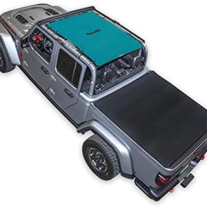 SPIDERWEBSHADE Parasol de malla para Jeep compatible con Jeep Gladiator JT de 4 puertas (2018 -actual), fabricado en los Estados Unidos, parasol de SPIDERWEBSHADE Parasol de malla para Jeep compatible con Jeep Gladiator JT de 4 puertas (2018 -actual), fabricado en los Estados Unidos, parasol de
