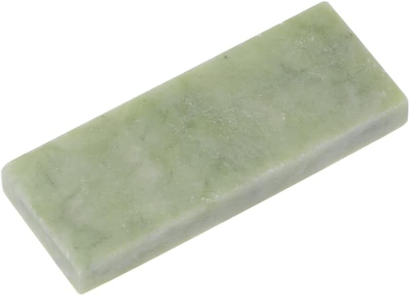 uxcell Piedras de afilar piedra de afilar de ágata verde de grano 10000, 1.969 in x 0.787 in x 0.197 in, piedra afiladora de cuchillos