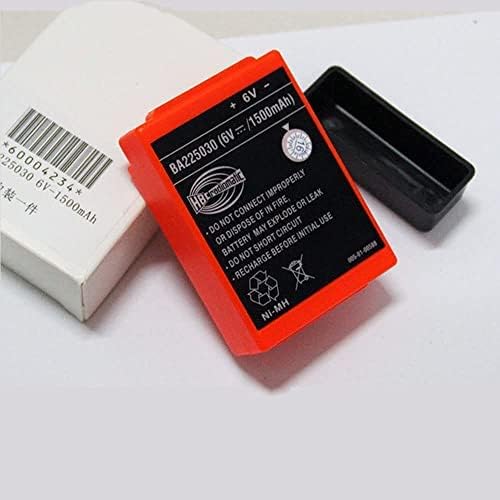Paquete de 1 para HBC Radiomatic BA225030 6V 1500mAh batería Ni-Mh recargable para grúa HBC Control remoto bomba camión batería