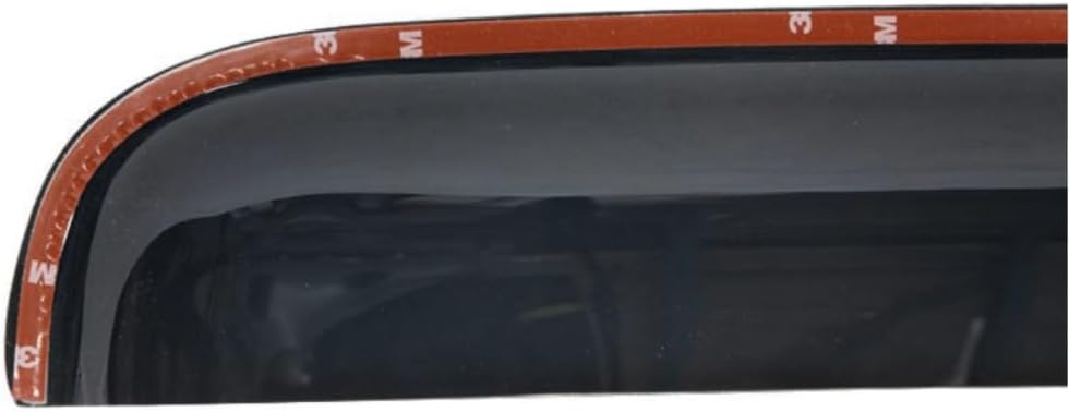 WKK 4 unids Sun Rain Guard Viseras de ventana delantera trasera izquierda conductor derecho pasajero lado superior cinta en ventana externa estilo