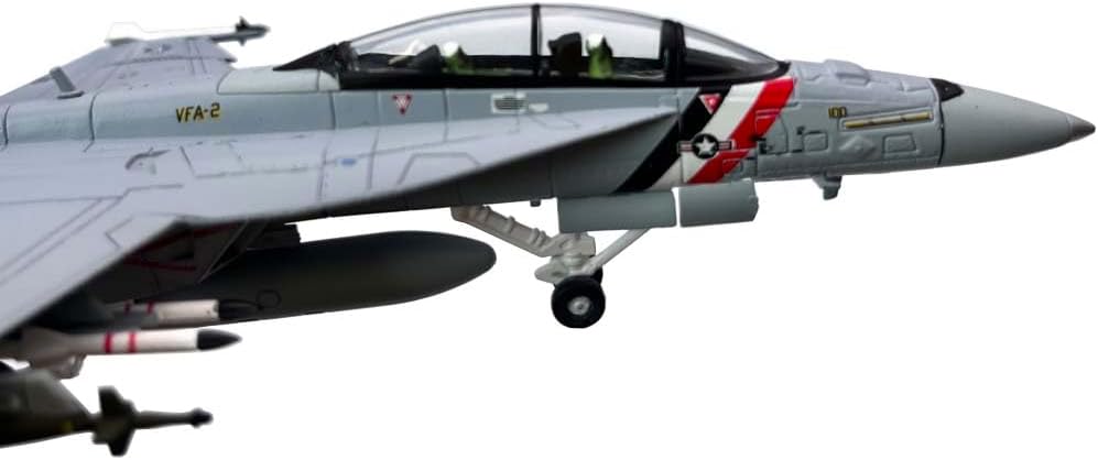 Escala 1100 US F18 FA-18F Super Hornet VFA-2 Avión de combate Avión de Metal Militar Avión Juguete Modelo Colección Regalo