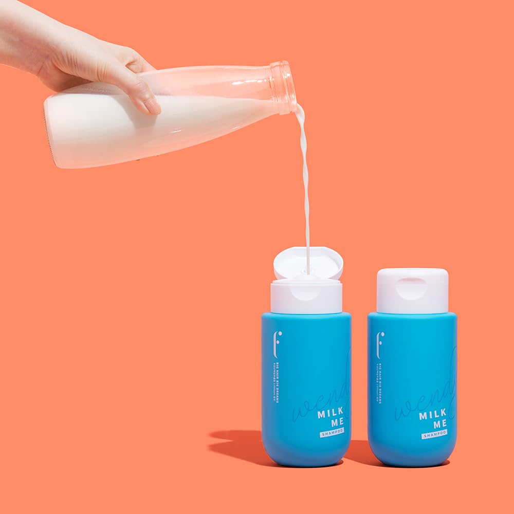 MILK ME SHAMPOO  Producto diario para el cuidado de las proteínas para el cabello reparador hidratante voluminizador para cabello seco dañado con