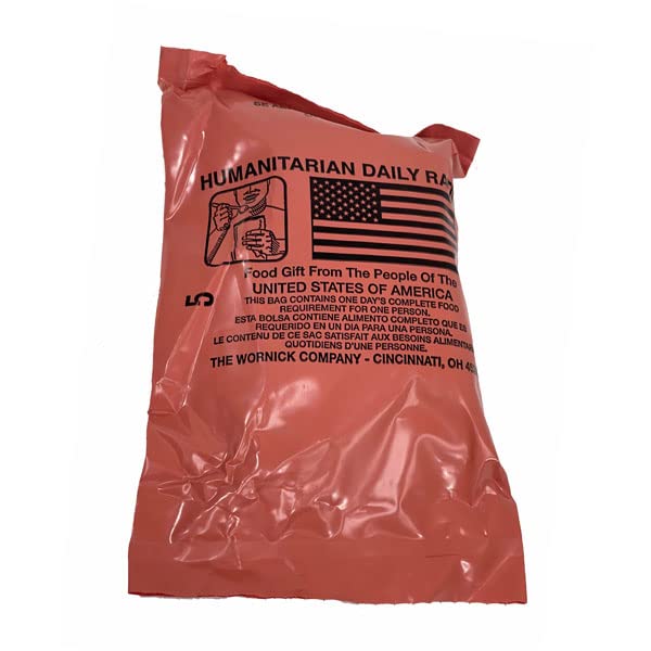 Ammo Can Man Raciones diarias humanitarias – Caso de 10 – Fecha de inspección 2023 o mejor – Alivio de crisis (estuche HDR único con 10 calentadores)