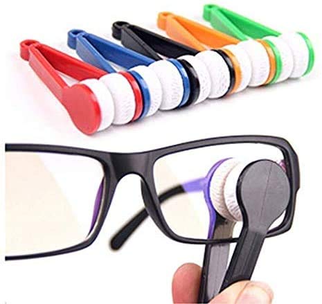 12 piezas de mini gafas de sol, gafas de microfibra limpiador de gafas de microfibra cepillo suave herramienta de limpieza mini gafas de microfibra
