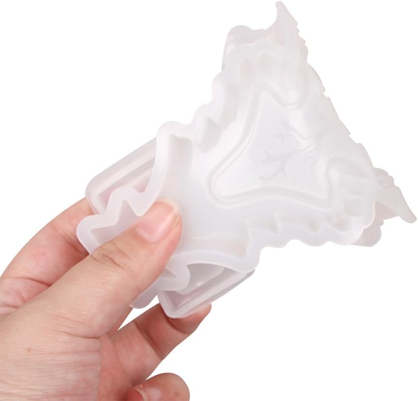 Moldes de silicona de resina navideña, moldes de adorno de cristal de muñeco de nieve de Papá Noel 3D para decoración del hogar, oficina, decoración