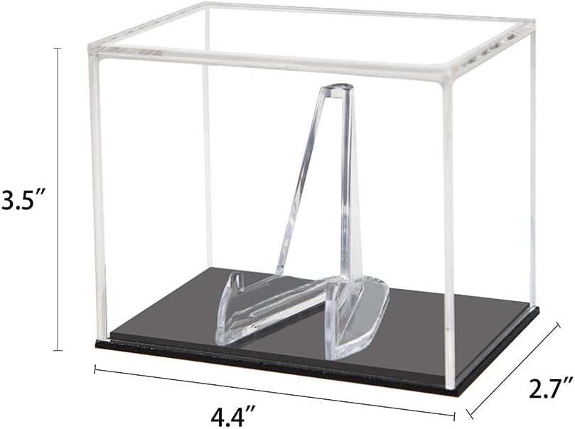 Soporte de exhibición con hebilla de cinturón, caja de acrílico transparente, estante protegido, estante de almacenamiento, colecciones de cubiertas