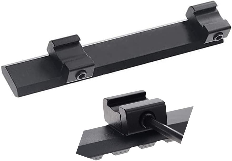 Adaptador de montaje elevador de riel Picatinny Weaver de cola de milano de 0.433 in a 0.787 in para alcance de rifle de pistola de aire