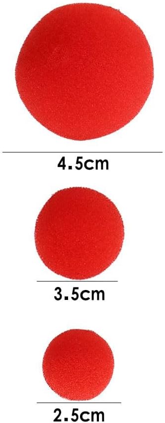 10 Uds 1.0 in1.4 in1.8 in Pelotas de esponja roja Bola de esponja mágica Bola de esponja de primer plano Accesorios de esponja de juguete de comedia