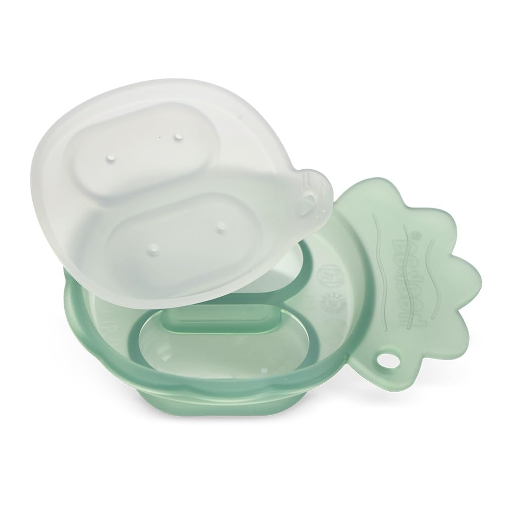 Haakaa Freeze-N-Feed Mini Combo con alimentador de alimentos de silicona y mini bandeja de silicona  Alimentador automático de alimentos sólidos