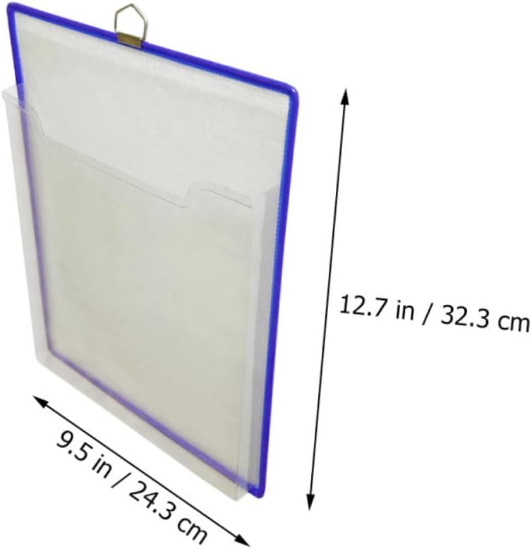 Ciieeo Organizador de recibos, carpeta de archivos de plástico, organizador de bolsillo, organizador de bolsillo, soporte para carpetas de pared de