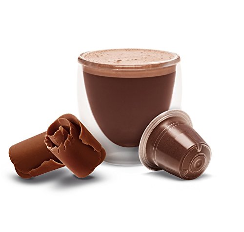 Cápsulas de chocolate caliente compatibles con Nespresso – Cápsulas de cacao caliente – Sin azúcar – 3 cajas – 30 cápsulas