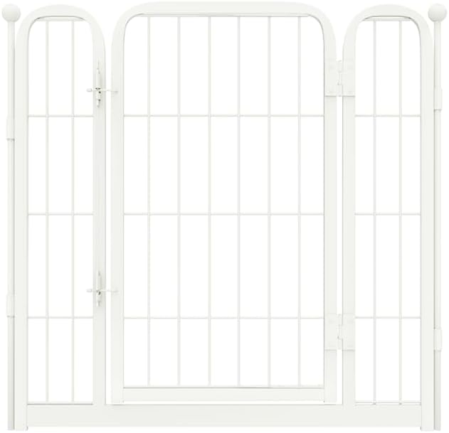 FXW Homeplus – Corralito para perros diseñado para uso en interiores, 1 puerta adicional, 24 pulgadas de altura para cachorros y perros pequeños,