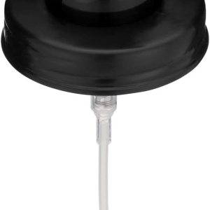 Jarmazing Products Mason Jar Tapas dispensadoras de jabón espumoso, incluye pegatinas impermeables, color negro, 1 paquete Jarmazing Products Mason Jar Tapas dispensadoras de jabón espumoso, incluye pegatinas impermeables, color negro, 1 paquete