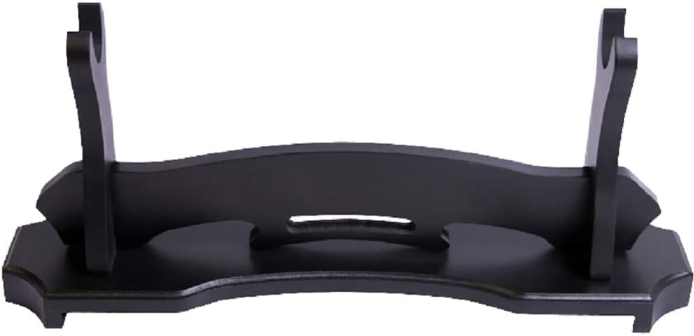 BiJun Soporte de espada Katana, soporte de pared de espada de madera negra, soporte de pared de espada de gladiador, soporte de pared para espada
