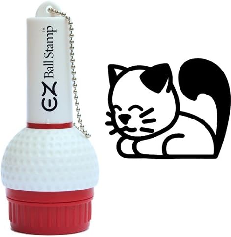 EZBallStamp – Marcador para pelotas de golf (gato negro)