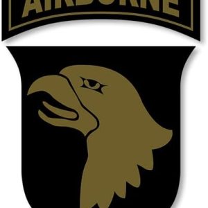 Subdued Colors 101st Airborne Logo Screaming Eagles Calcomanía (logotipo verde del ejército 101 SSI Shoulder Air Assault (3 x 4 pulgadas) con Subdued Colors 101st Airborne Logo Screaming Eagles Calcomanía (logotipo verde del ejército 101 SSI Shoulder Air Assault (3 x 4 pulgadas) con