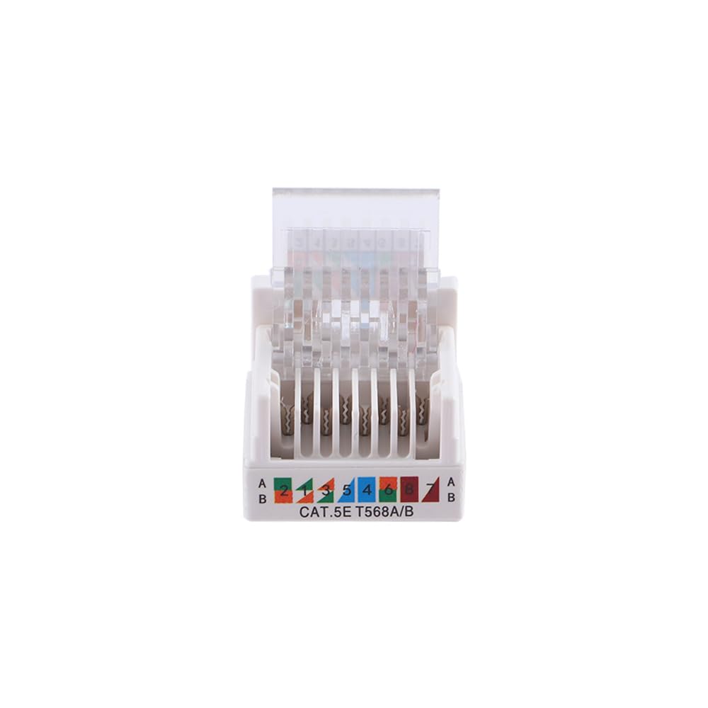 Conector RJ45 para AMP sin herramientas Cable Ethernet Enchufe Adaptador de cable de salida de computadora CAT5E UTP Enchufe de información