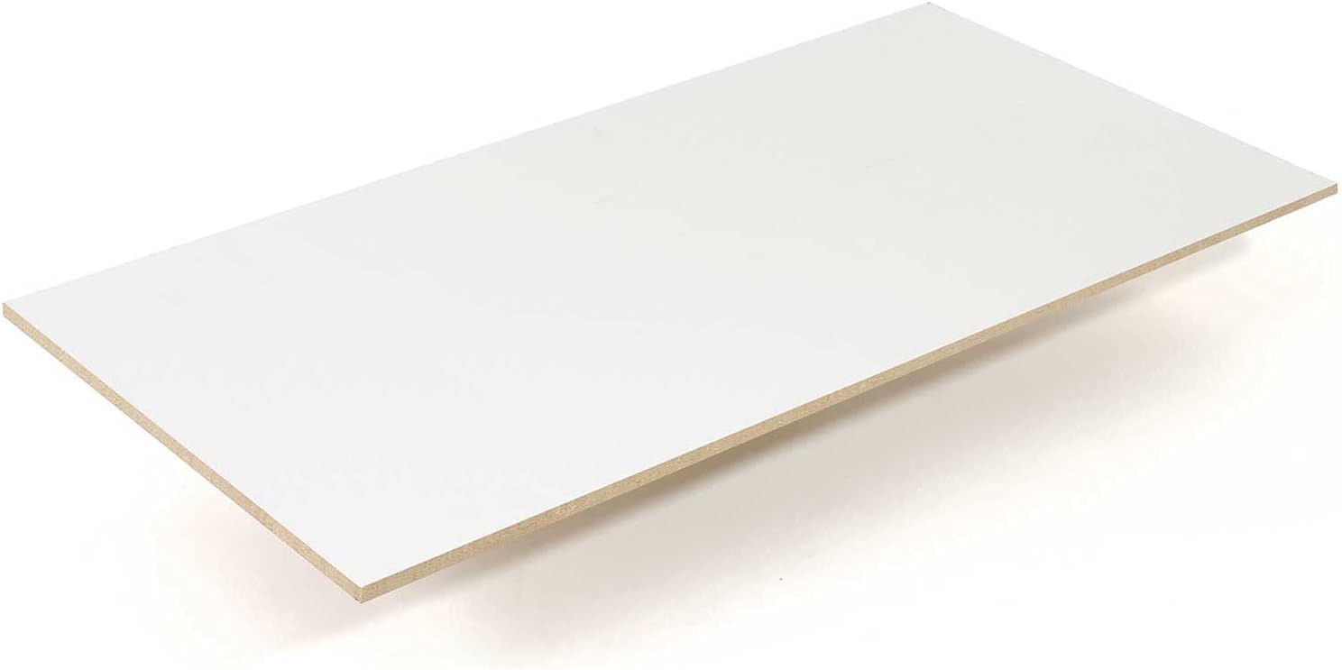 Global Industrial Cubierta laminada de melamina de 12″ de grosor, 72″W x 24″D