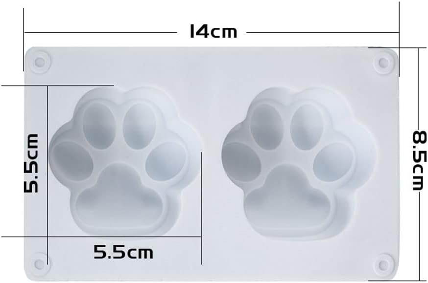 LEVOSTORE – Moldes de resina de garra para gato, molde de fundición de resina para hacer velas y hacer hornear, cera de jabón, pastel, mousse de