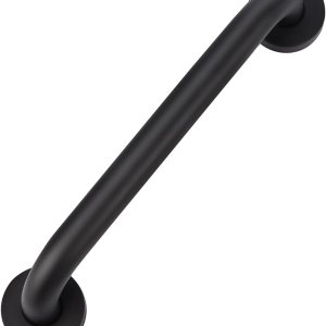 supregear Barras de agarre para baño, barra de seguridad de ducha negra de 28 pulgadas de largo, mango antideslizante de acero inoxidable 201 de supregear Barras de agarre para baño, barra de seguridad de ducha negra de 28 pulgadas de largo, mango antideslizante de acero inoxidable 201 de