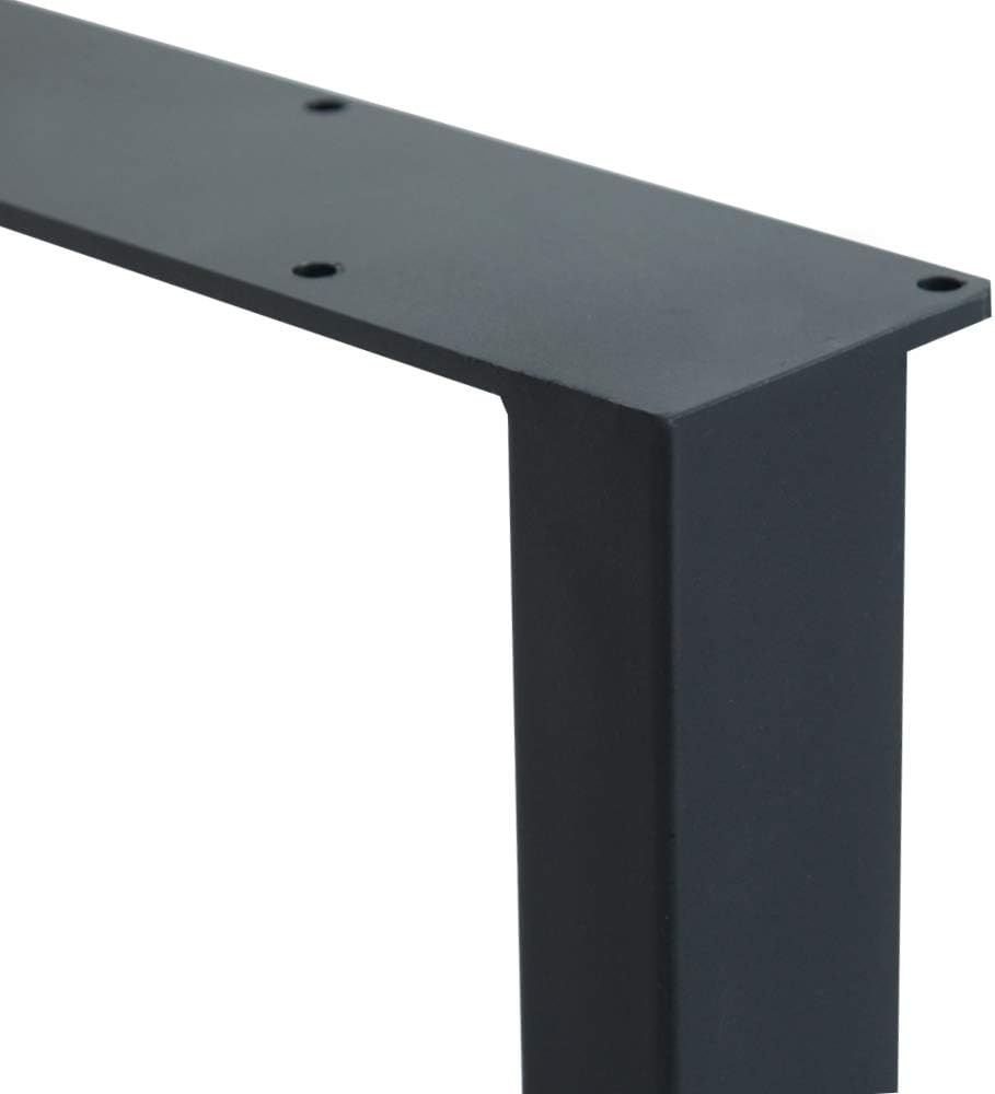 2 patas de metal para muebles, patas modernas de escritorio de oficina, soportes de patas de mesa rústicas industriales resistentes para café,