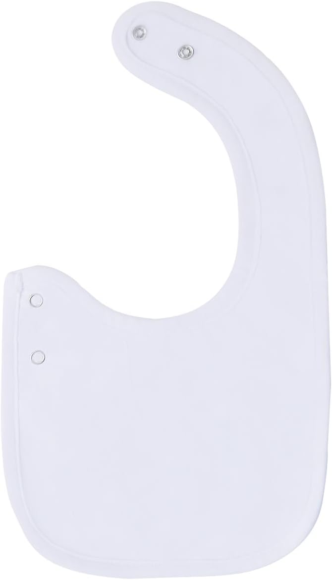 Maiwa Paquete de 6 baberos de algodón impermeables con broches para bebés, niños y niñas, dentición babeo y alimentación