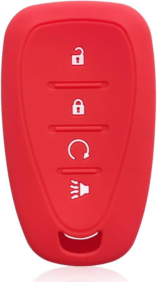 para Chevrolet Monza Silicona Car Key Cover Key Holder Key Case (Rojo)