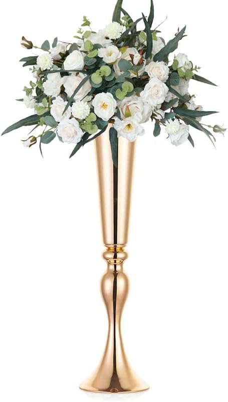Centros de mesa de boda de metal versátiles, jarrón, trompeta, correa de carretera para fiestas, cenas, centros de mesa, aniversario, ceremonia,