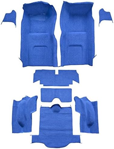 ACC Alfombra de marca compatible con Chevrolet Corvette, Coupe 1966, kit completo (580-azul medianoche 8020 Loop)