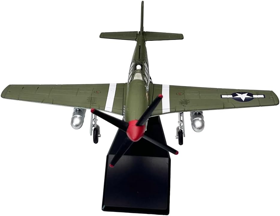172 Escala US P51 P-51 Mustang Fighter Avión Metal Militar Avión Juguete Modelo Modelo Colección Regalo