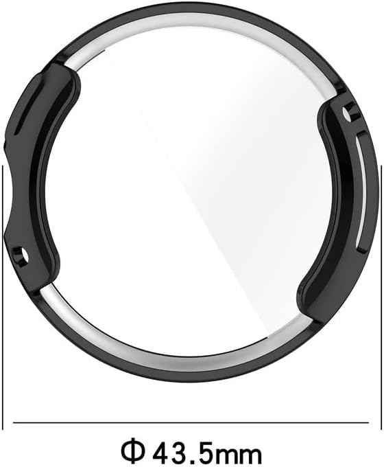Funda compatible con Google Pixel Watch 2 (2023)protector de pantalla de Pixel Watch, cubierta protectora completa contra golpes, marco chapado en