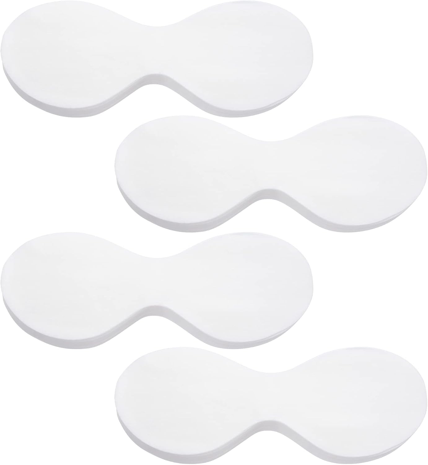 PAGOW 400 hojas desechables no tejidas para el cuidado de los ojos, almohadillas faciales de papel de algodón, spa, máscara de ojos transparente,