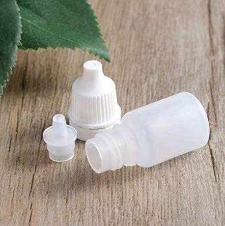 25 botellas de plástico transparente recargables de 0.1 fl oz, contenedor portátil suave y exprimible para líquidos con tapón y tapón de rosca, 25