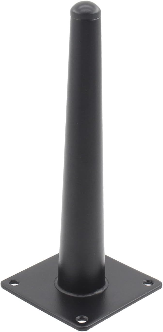 Paquete de 4 patas para muebles, patas redondas cónicas para muebles, pie de metal resistente para sofá, armario, bar, cama, mesa, silla, sofá,