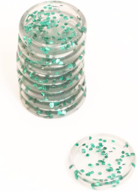 Craftelier – Anillos en forma de S de disco con purpurina de plástico para encuadernación de álbumes de recortes para planificadores, agendas,