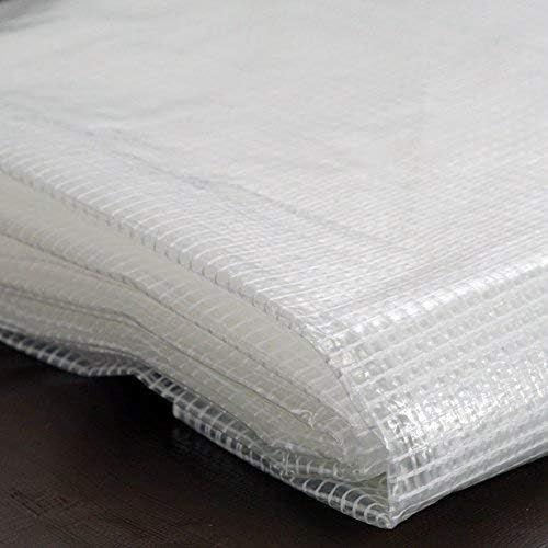 Toldo de invernadero transparente resistente  Plástico de alta calidad 11 mil (milésima de pulgada) con tejido de malla 3×3 para mayor resistencia