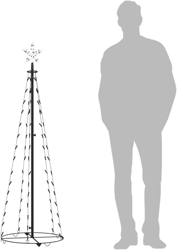 Árbol de Navidad con forma de cono de Navidad preiluminado, árbol de Navidad artificial, árbol de Navidad con Luces, árbol de Navidad, arbolitos de