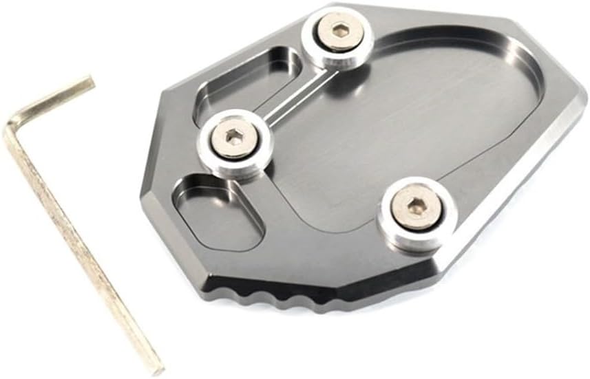 Motorcycle Side Stand pad Motorcycle Kickstand Foot Side Stand Extension Pad Support Plate Enlarge for Y&AMAHA YZF MT-07 MT07 FZ07 XJ6 XJ6N FZ6 FZ6R