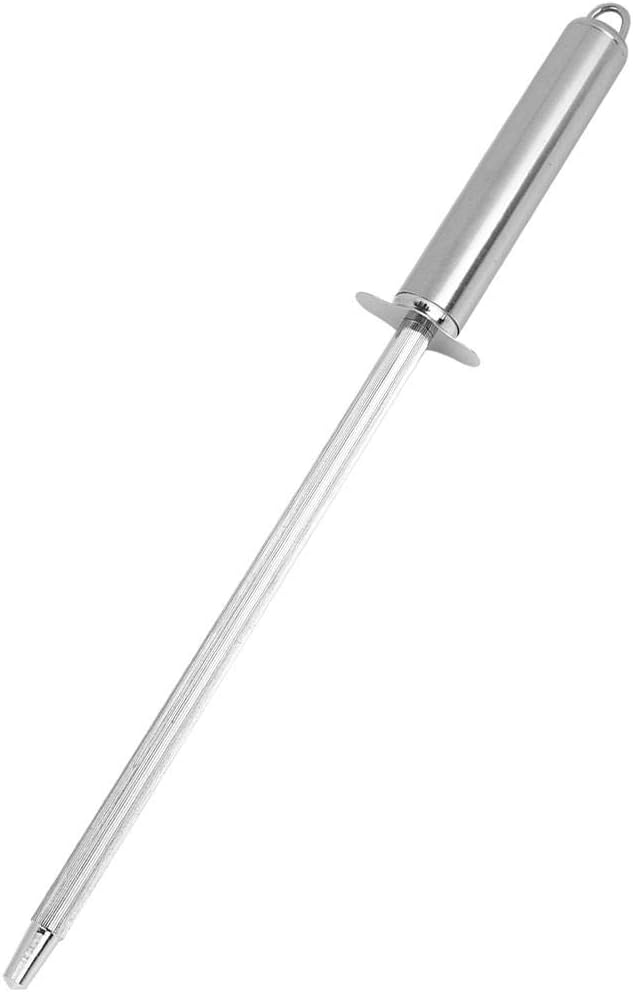 Fdit Cuchillo afilador de acero inoxidable profesional para el hogar y cocina herramienta de varilla de afilado (Número 5)