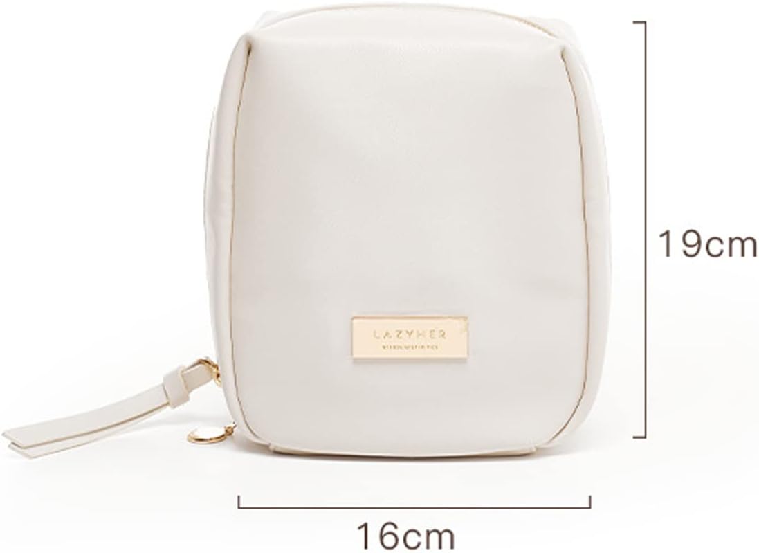 Bolsa de maquillaje para mujer con bolsa de cosméticos de gran capacidad y bolsa de almacenamiento de cosméticos de doble capa con compartimento