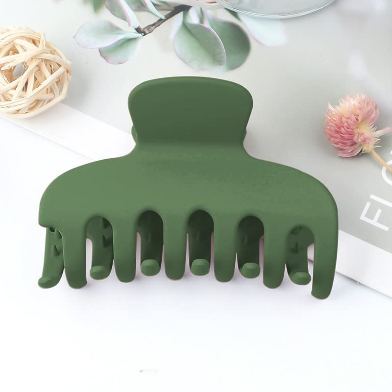 Vsiopy Pinzas de pelo medianas y grandes para mujer, clip de garra grande para cabello rizado grueso, paquete de 4 pinzas de agarre fuerte, pinzas