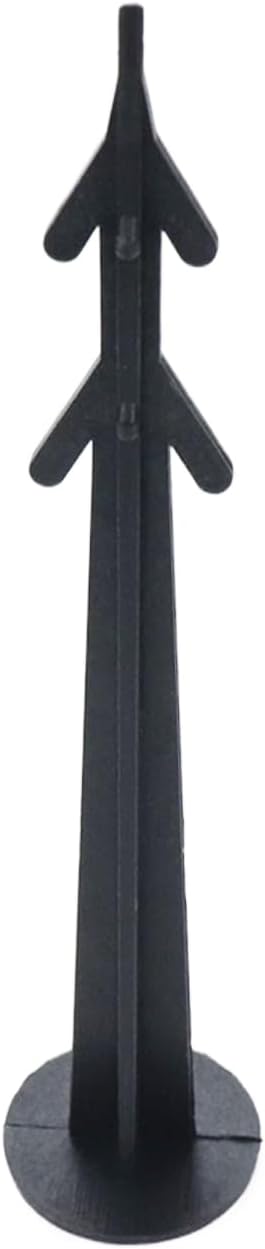 LC LICTOP Estacas de anclaje de paisaje de plástico negro de 6 pulgadas para jardín, césped, patio, paisajismo, 30 piezas
