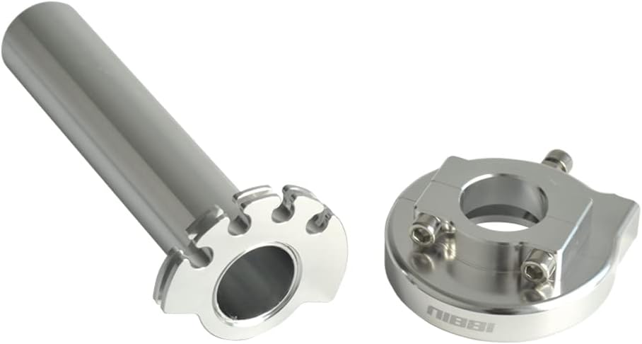 NIBBI Acelerador de aluminio modificado ajustable de alto rendimiento CNC 78 1.024 in acelerador para motocicleta, scooter, ATV Dirt Bike GY6